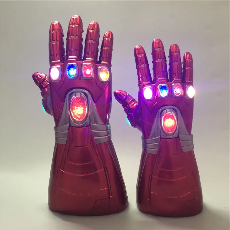 Marvel Iron Man Glove 1:1 LED Light Gloves Thanos Avengers Superhero