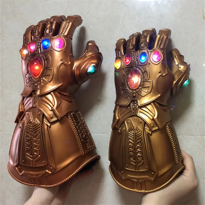 Marvel Iron Man Glove 1:1 LED Light Gloves Thanos Avengers Superhero