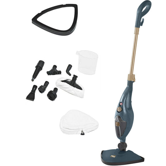 Powerful 10-in-1 Neo Steam Mop & Hand Steamer - 1500W, Dark Grey & Copper