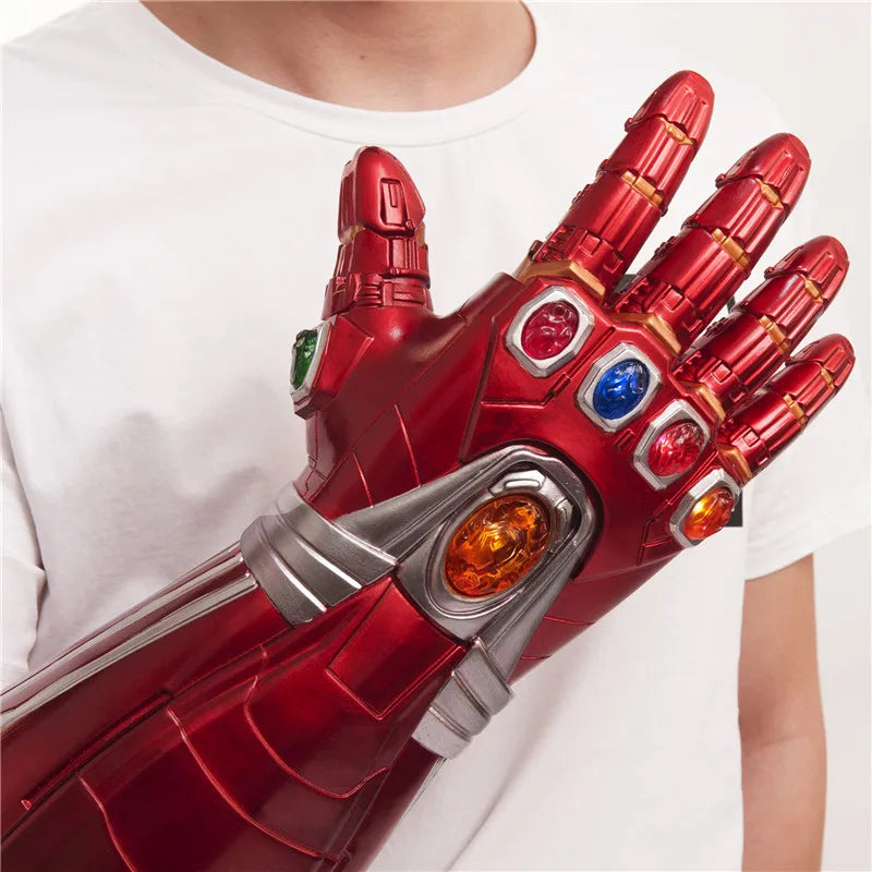 Marvel Iron Man Glove 1:1 LED Light Gloves Thanos Avengers Superhero