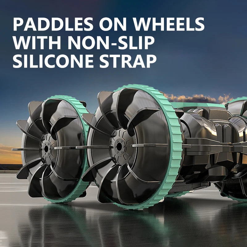 Amphibious Remote Control Car & Boat - 2.4G Waterproof 4WD Stunt Vehicle for All Terrain Fun