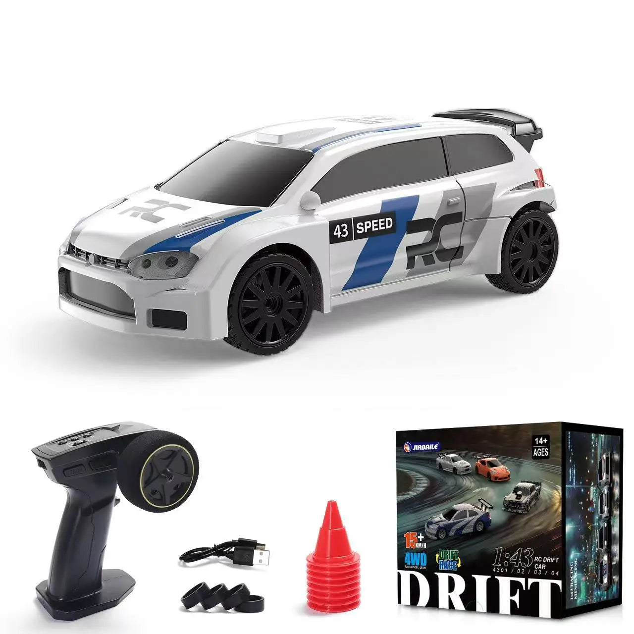 High-Speed 1/43 RC Drift Car - 2.4G Mini Remote Control Off-Road Racing Vehicle