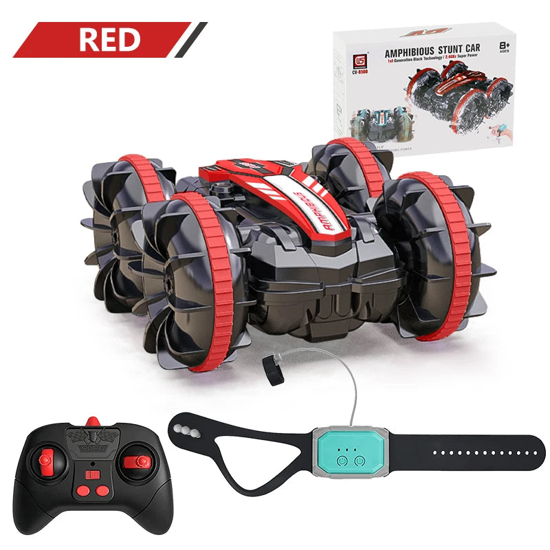 Amphibious Remote Control Car & Boat - 2.4G Waterproof 4WD Stunt Vehicle for All Terrain Fun
