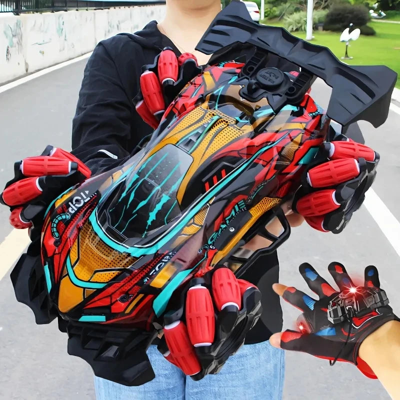 Wltoys F1 Drift RC Car - LED Lights, Music, 2.4G Gesture Control, 4WD Stunt Car for Kids
