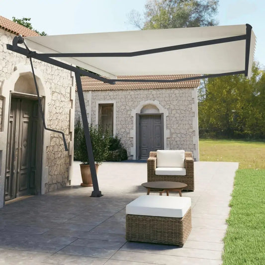 450X245 Cm Iron Awning Set in Anthracite - Durable & Stylish Outdoor Solution