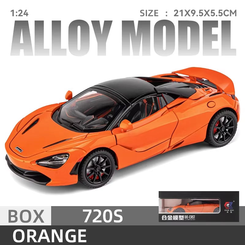 Mclaren 720S 1:24 Diecast Model Car with Sound & Light - Perfect Gift for Boyfriends and Kids!