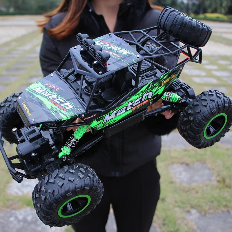 4WD Remote Control Off-Road RC Car with LED Lights - Perfect Gift for Boys and Kids!