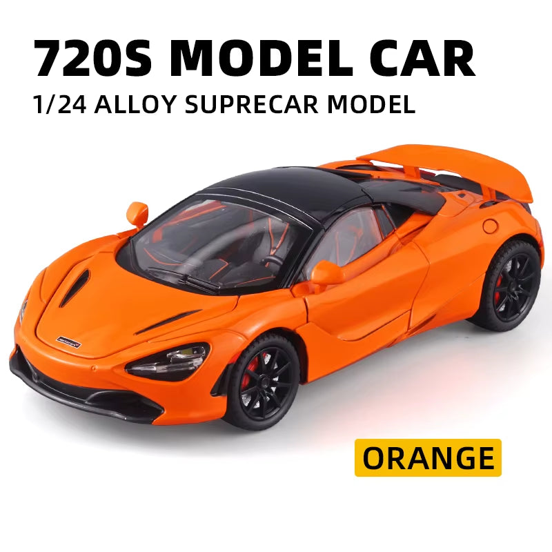 Mclaren 720S 1:24 Diecast Model Car with Sound & Light - Perfect Gift for Boyfriends and Kids!