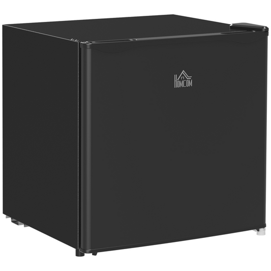 46L Compact Countertop Mini Fridge with Top Chiller - Sleek Black Design
