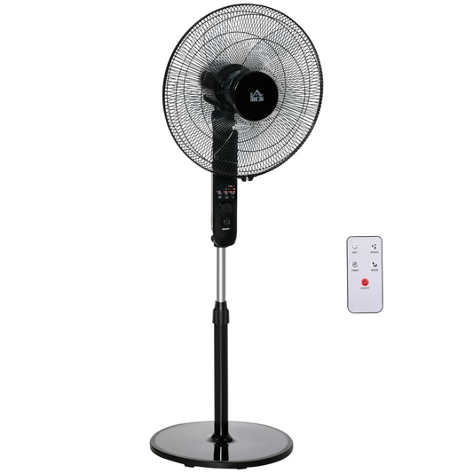 Smart Oscillating Tower Fan with Remote - 3 Speeds & 7.5-Hour Timer