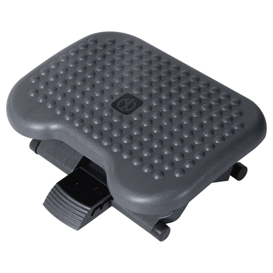 3-Position Tilting Foot Rest with Adjustable Massage for Home & Office - Black