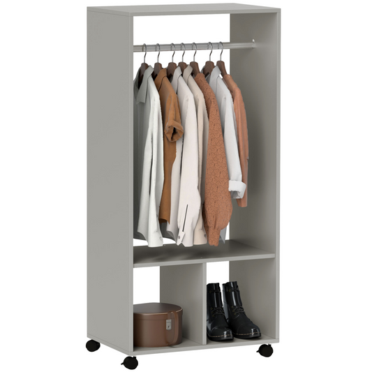 Stylish Open Wardrobe with Shelves & Clothes Rail for Smart Storage