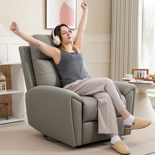 Ultimate Grey Reclining Sofa Chair - Comfort Meets Style