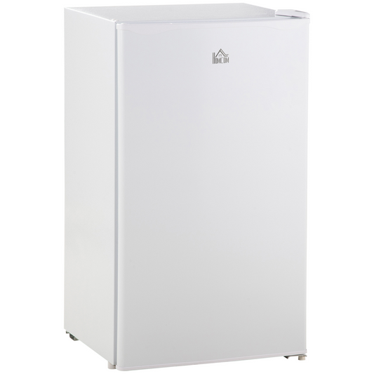 Compact 91L Freestanding Under Counter Fridge with Chiller Box - White