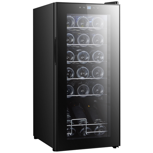 50L Wine Cooler Fridge – 18-Bottle Capacity & LED Glass Door Elegance
