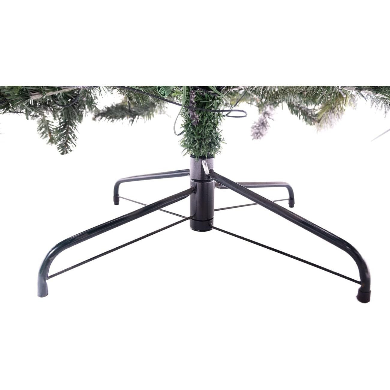 4FT-8FT Christmas Tree Green Artificial Plain Frosted Snowy Boulder Pine Helsinki Fir Tips Bushy Holiday Elegant Home Xmas Festive Decorations