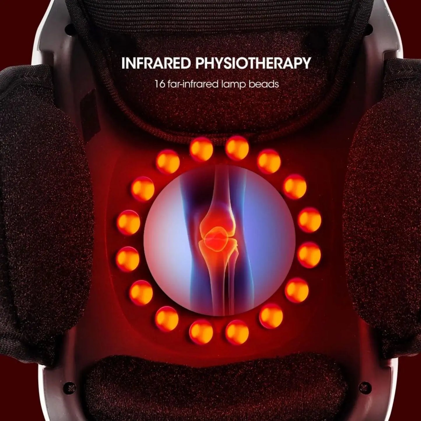 Ultimate Wireless Knee Massager: Soothing Vibration & Constant Temperature Hot Compress for Pain Relief