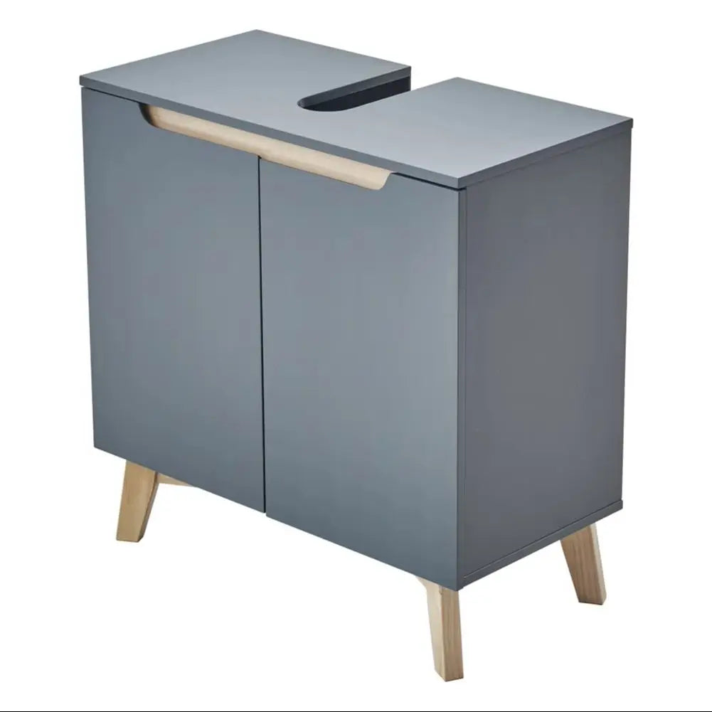 Grey Freestanding under Sink Storage Cabinet