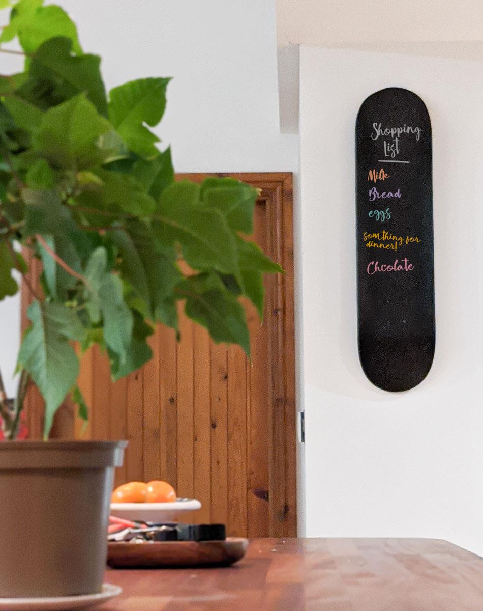 Venom Skateboards Kids Matt Black Chalkboard / Message Board