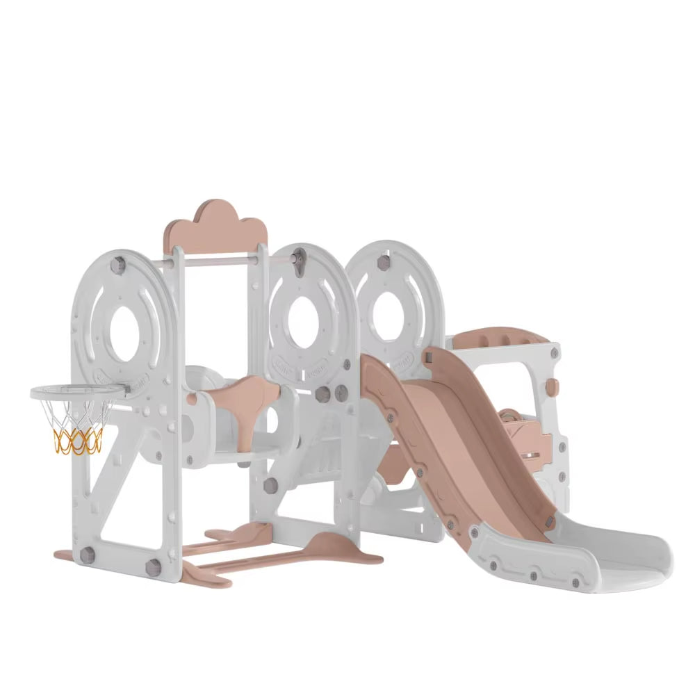 3-In-1 Kids Toddler Swing and Slide Set Climber Playset