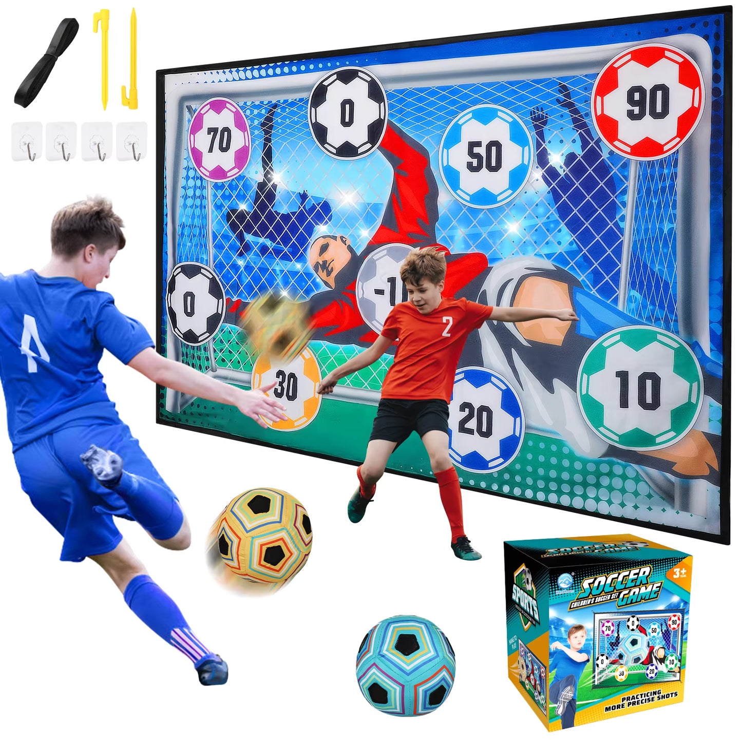 Ultimate Foldable Soccer Game Set for Kids - Indoor & Outdoor Fun for Ages 3-8!