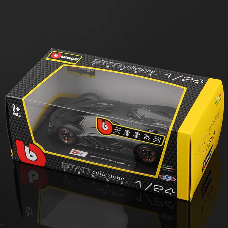 Bburago 1:24 Scale Lamborghini Terzo Millennio Diecast Model - Ultimate Collectible Alloy Sports Car Gift