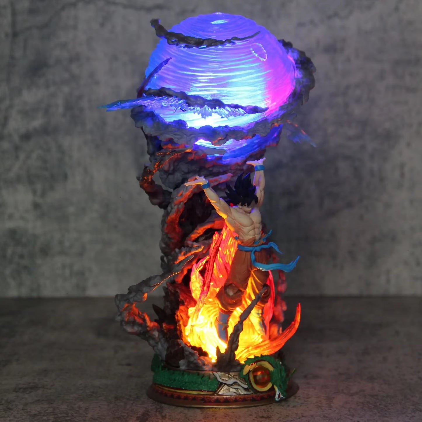 25Cm Dragon Ball Anime Spirit Bomb Sou Goku Action Figure Super Saiya Pvc Model Statue Doll Collection Decoration Toys Gift