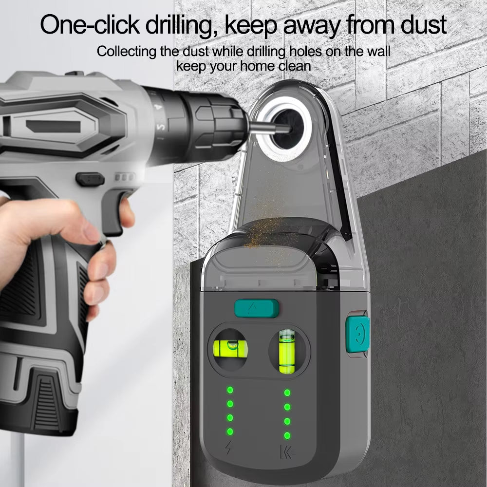 Laser Level Mobile Bracket Alignment Drilling Tools Electric Suction Vacuum Drilling Dust Collector