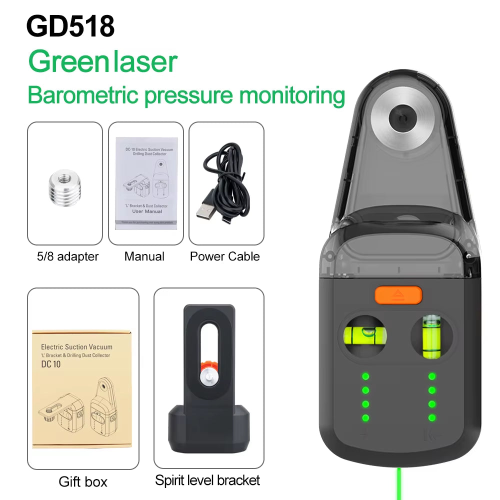 Laser Level Mobile Bracket Alignment Drilling Tools Electric Suction Vacuum Drilling Dust Collector
