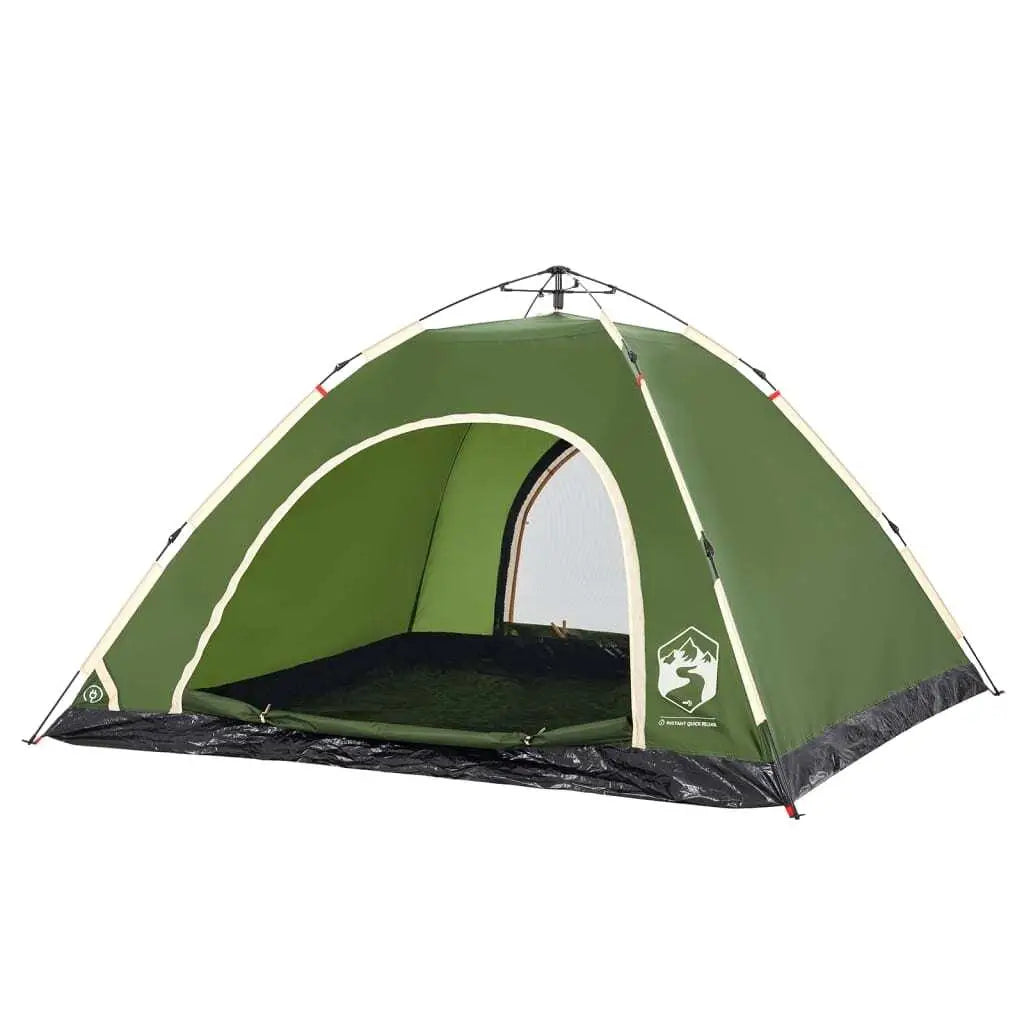 Spacious 5-Person Quick-Setup Green Camping Tent - Lightweight & Durable!