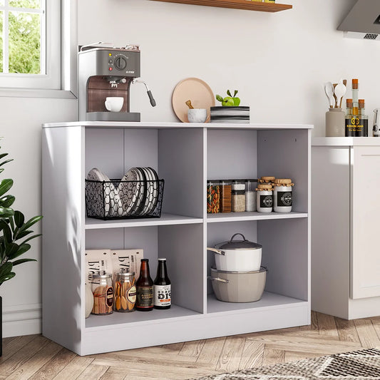 Stylish Multi-Functional Sideboard Cabinet with Open Shelves for Any Room