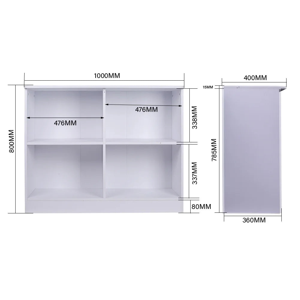 Stylish Multi-Functional Sideboard Cabinet with Open Shelves for Any Room