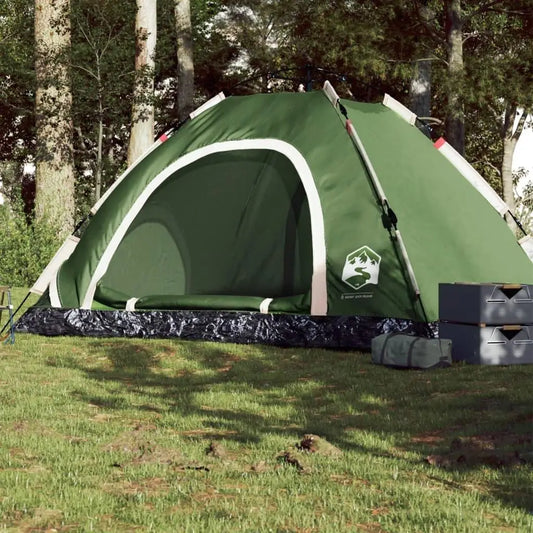 Spacious 5-Person Quick-Setup Green Camping Tent - Lightweight & Durable!