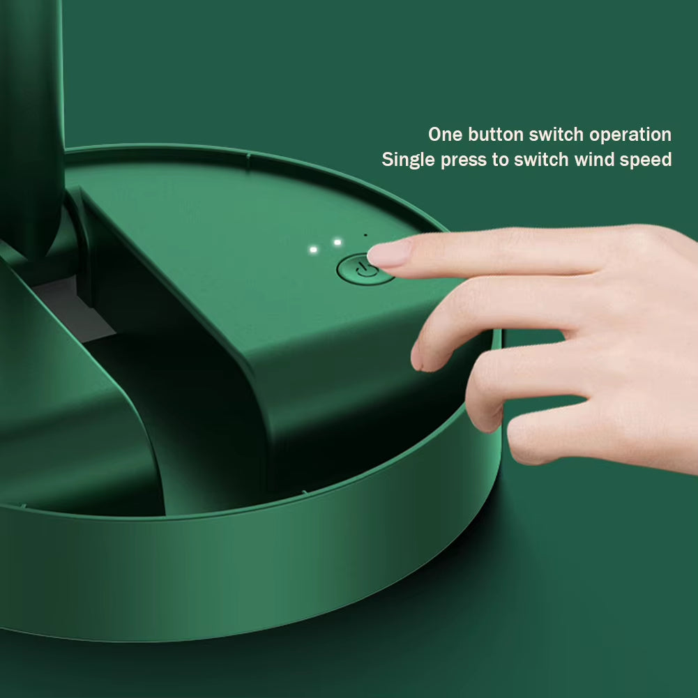 Desktop Foldable Fan 2000Mah Portable Household USB Rechargeable 3Speed Mute Fan Electric Adjustable Air Conditioner Cooling Fan