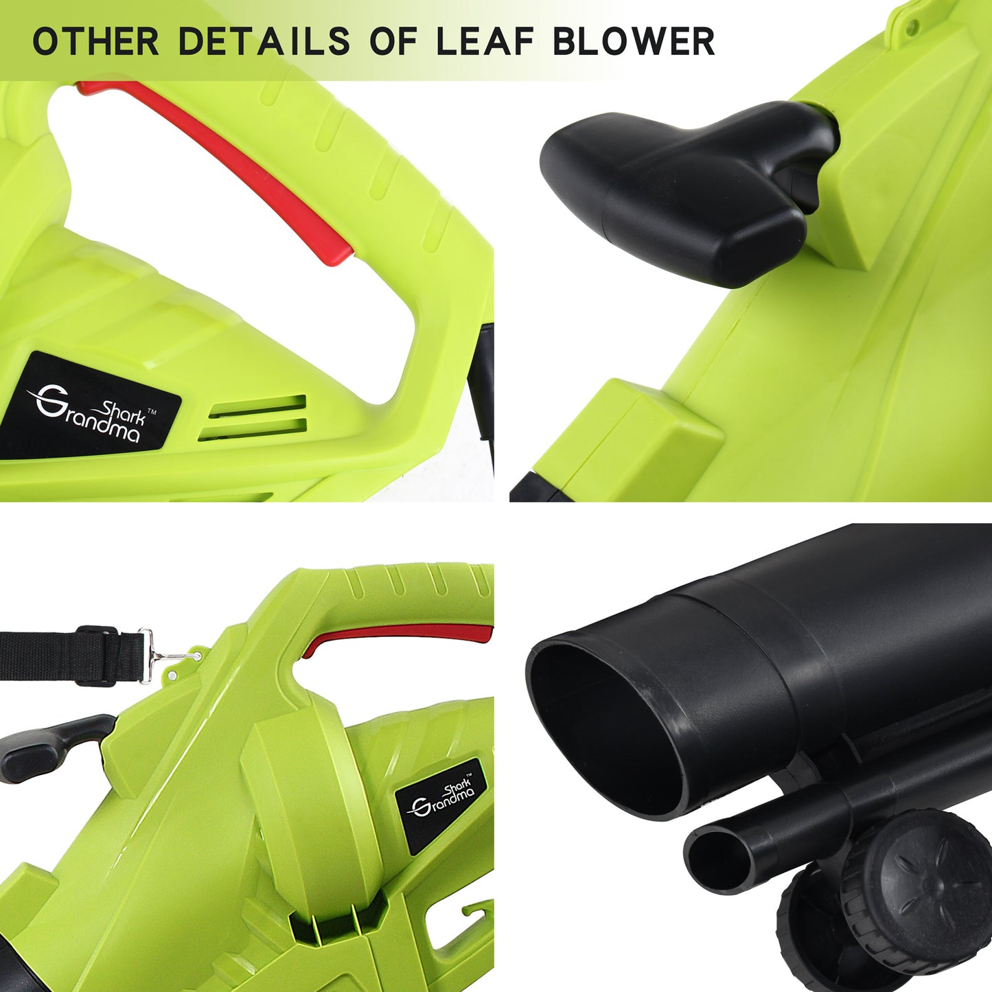 3000W 3 In 1 Leaf Blower, Garden Leaves Vacuum Cleaner