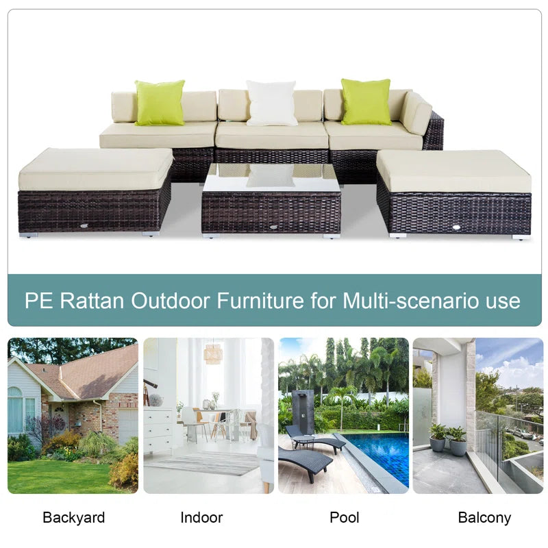 Normandy 5 - Person Seating Group with Cushions