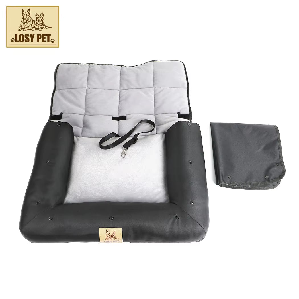 Ultimate Pet Safety Car Seat Carrier - Travel Booster Bed for Dogs and Cats