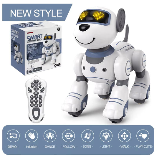 Smart Electronic Animal Pets RC Robot Dog Voice Remote Control Toys Funny Singing Dancing Robot Puppy