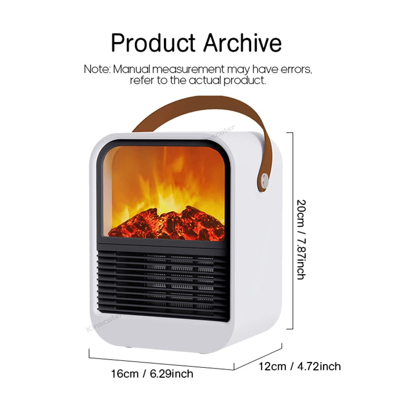 Cozy Up with Our Portable Electric Fireplace Heater & Blower Fan for Ultimate Home Comfort