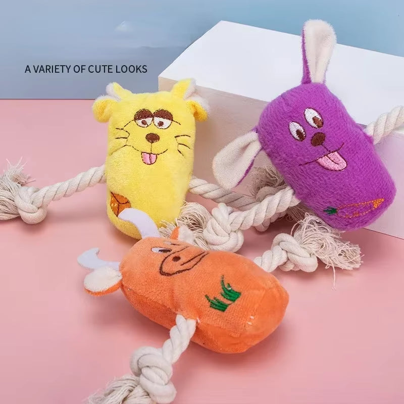 Soft Plush Mouse Pet Toys Animal Rabbit Durable Squeaky Sound Toys for Cat Dog Toy Dogs Chew Squeak Interesting Fleece Toys
