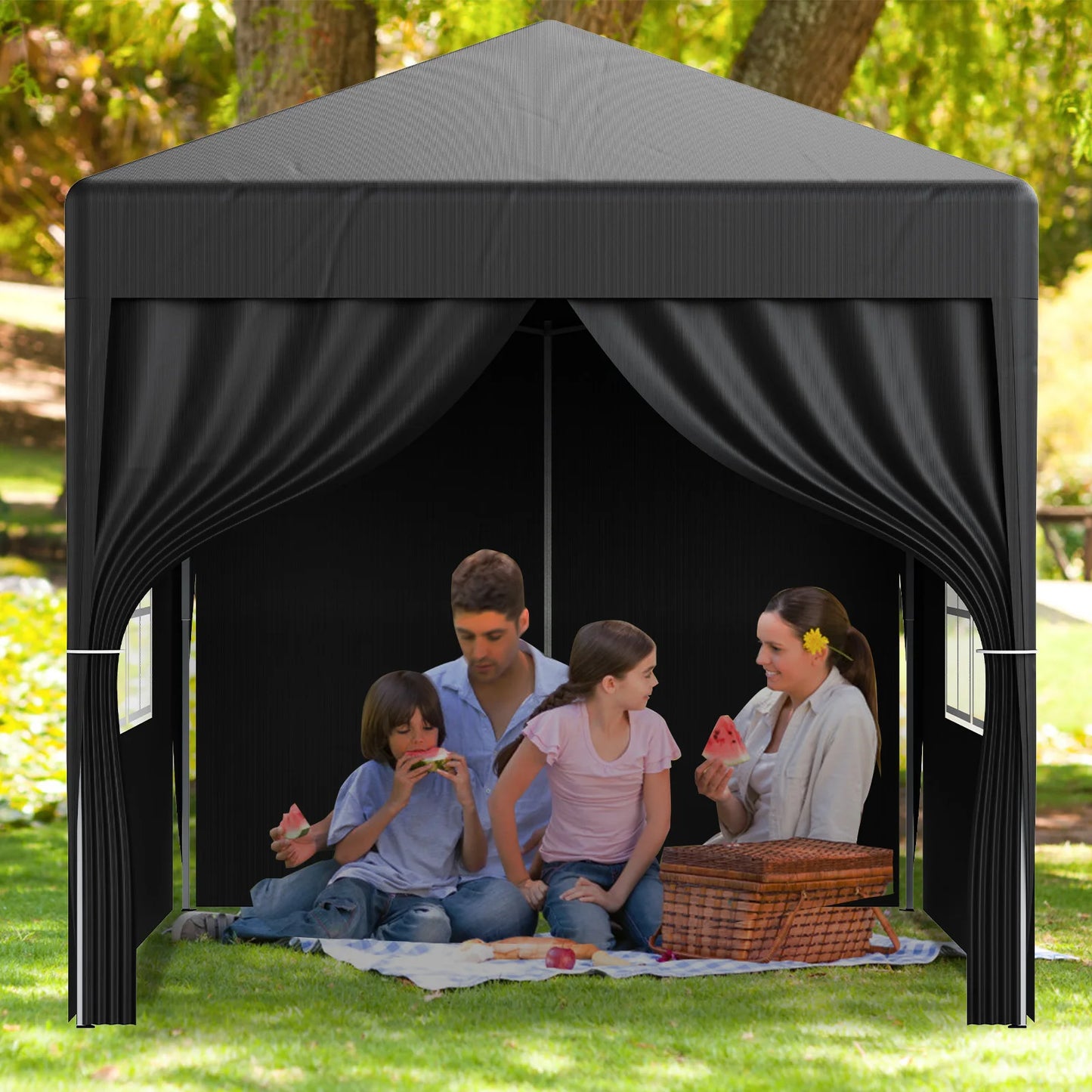 Premium 2x2M Pop-Up Gazebo with Side Walls - Waterproof Steel Frame for Outdoor Events