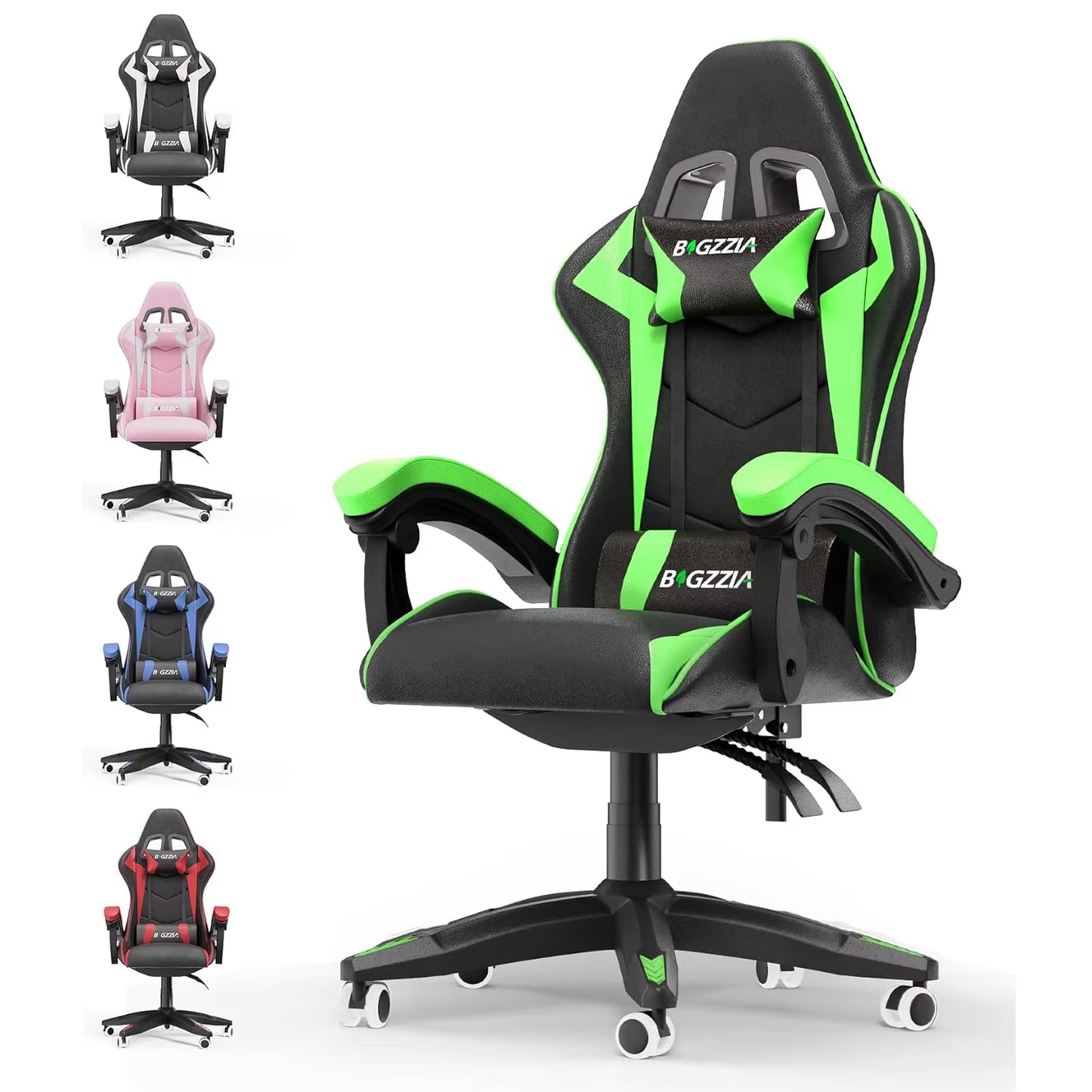 Revolutionary Ergonomic Gaming Chair with Lumbar Support & Headrest - Ideal for Gamers and Office Professionals!