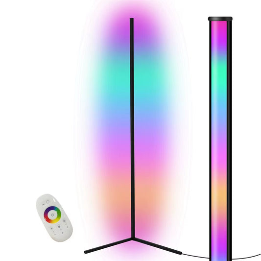 LUVODI RGB Floor Corner Lamp LED Floor Standing Lights for Holiday Party Streaming Gaming Decor