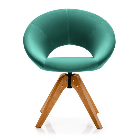 360° Swivel Velvet Accent Chair for Living Room, Bedroom and Office