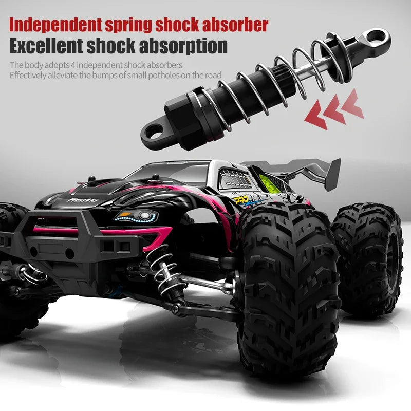 SCY 16102 1:16 High-Speed 4WD RC Monster Truck with LED Lights - Perfect for Kids and Thrilling Drift Action!
