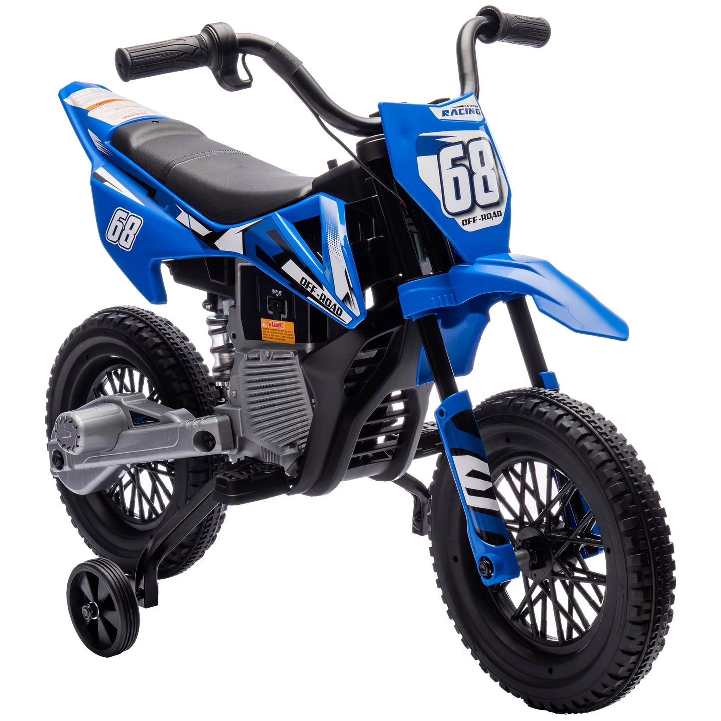 12V Kids Electric Motorcycle W/ Twist Grip Throttle, Music
