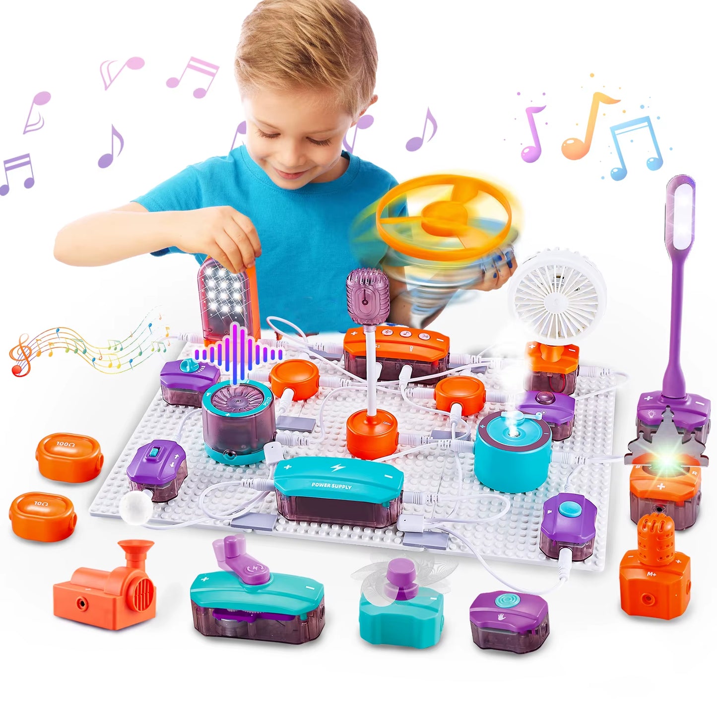 VATOS Science Circuit DIY Electronics Kit - 150+ Fun Physics Experiments for Kids Ages 6+