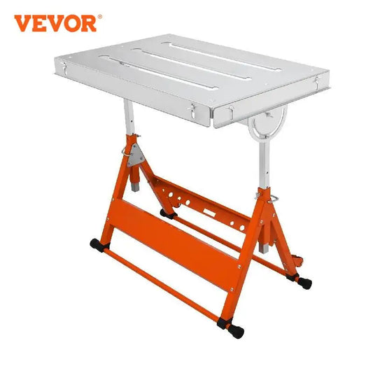 Versatile Foldable Welding Table - Adjustable Height Portable Workbench with Steel Top (18/20/24 Inch)