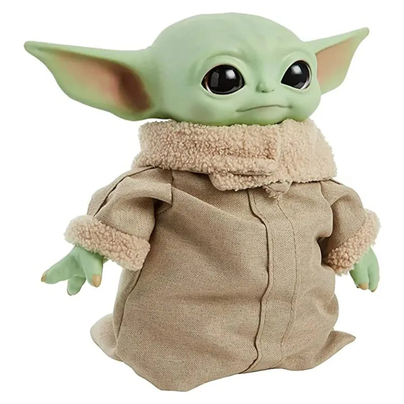 28Cm Baby Yoda Action Figure Toy Action Figure Plush Yoda Master Model Dolls Toys Boy Girls Collection Birthday Christmas Gifts