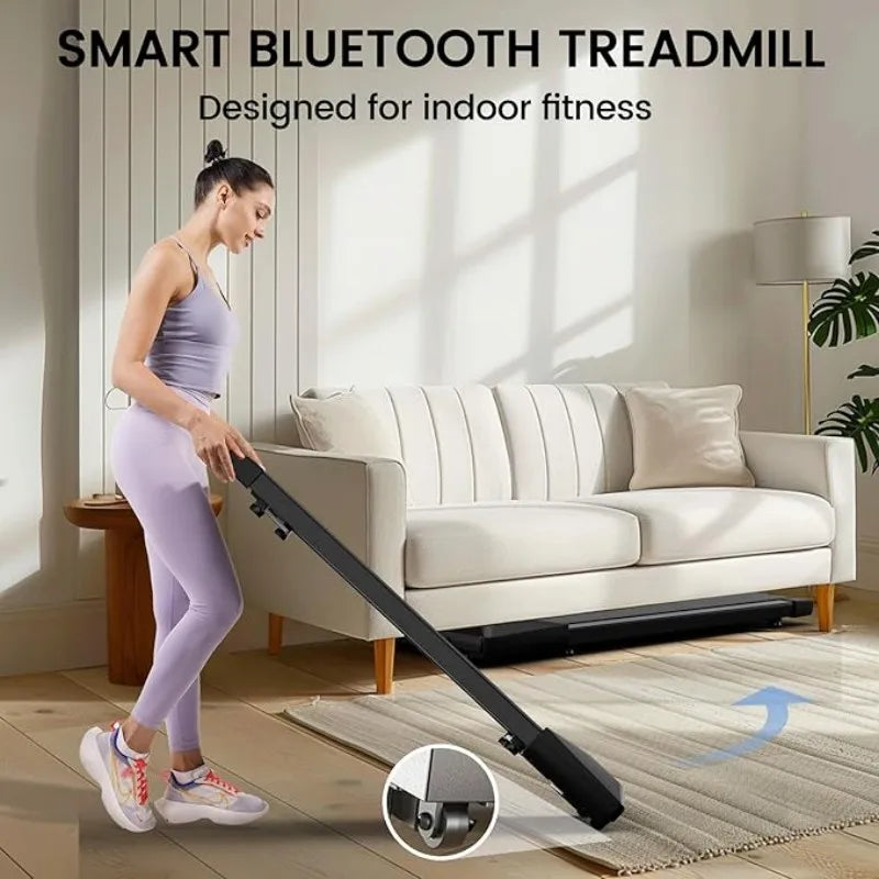 300 Ibs Weight Capacity 2.5 HP 2 in 1 Portable Treadmill for Home with Remote Control LED Display Walking Pad